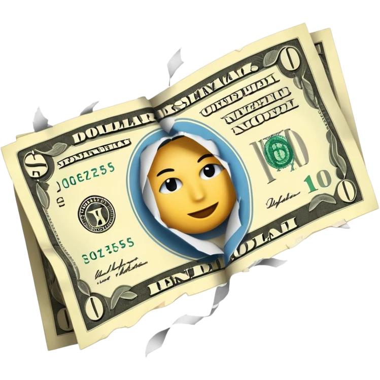erotic dollar paper bills emoji