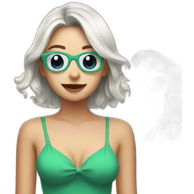 Eva elfie beach mode emoji