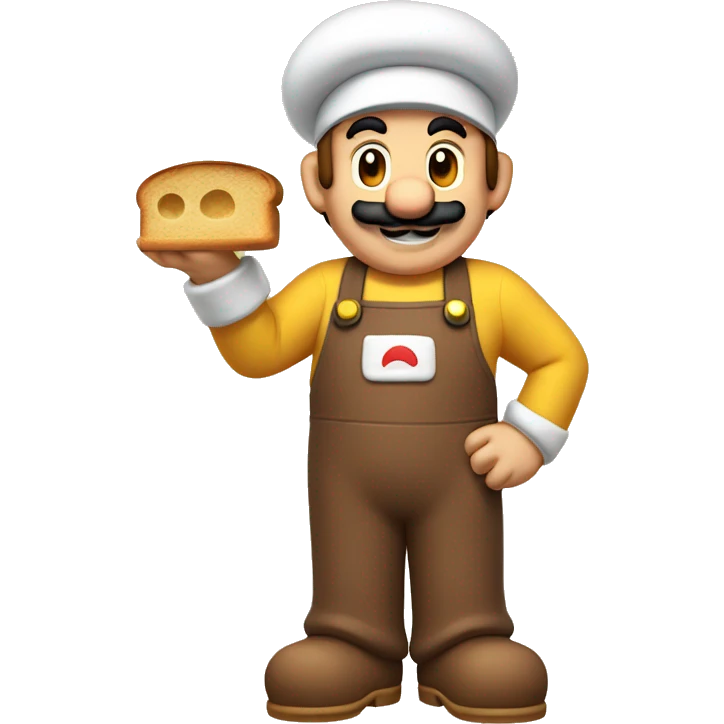 mario baking bread emoji