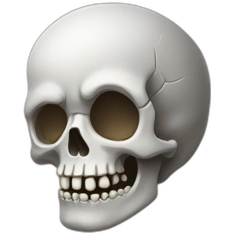 sleepy skull emoji