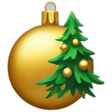 christmas tree ball emoji