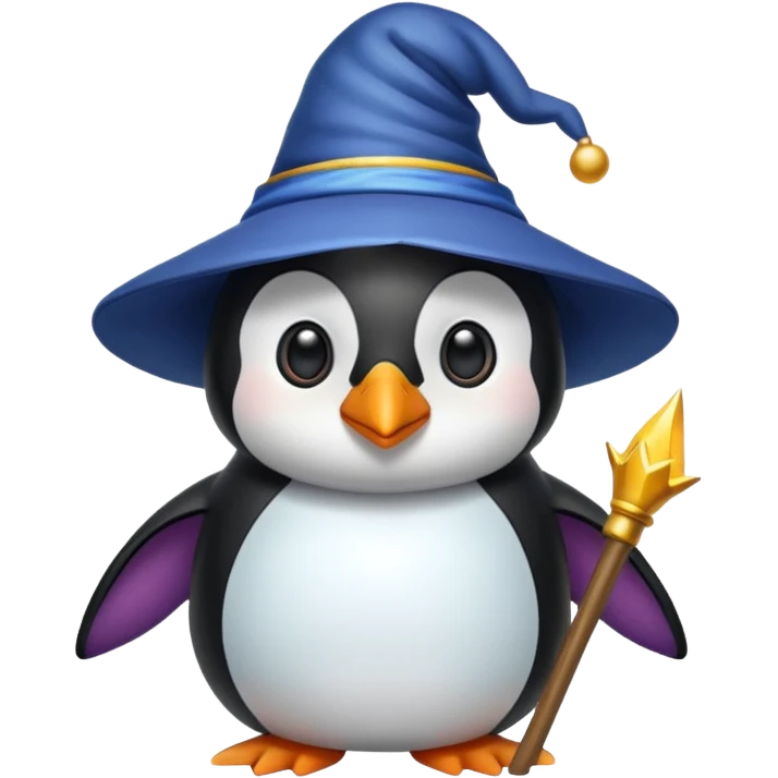 Penguin Wizard emoji