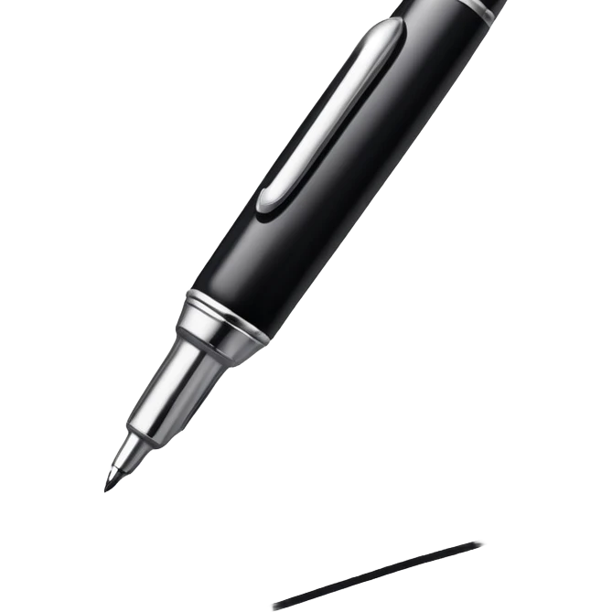 pen writing on paper emoji