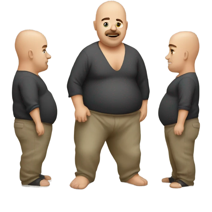 Beer belly men bald emoji