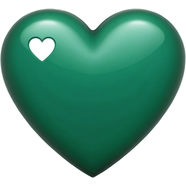 dark green heart emoji