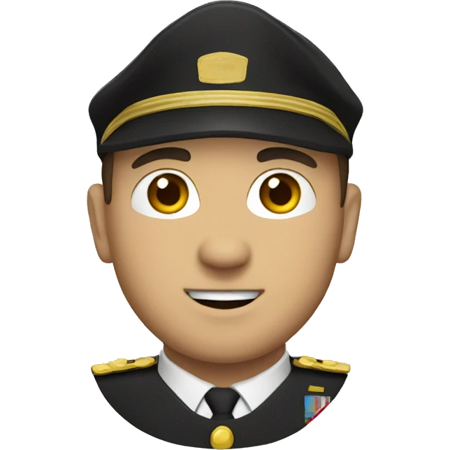 man with uniform emoji