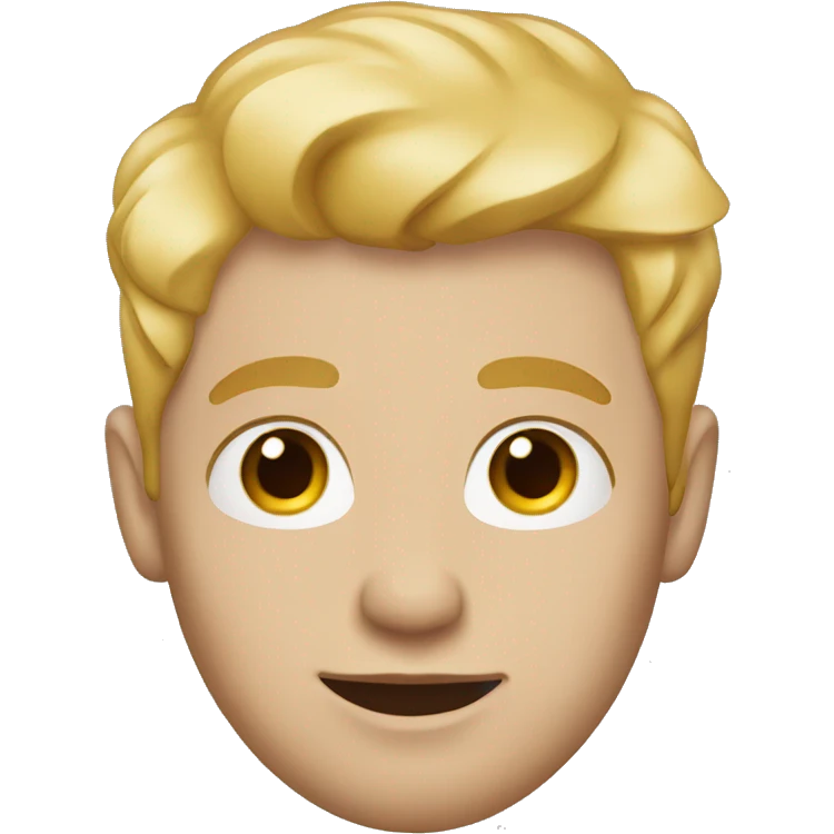 whie guy with makeup and blond hair emoji