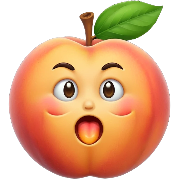peach vomiting emoji