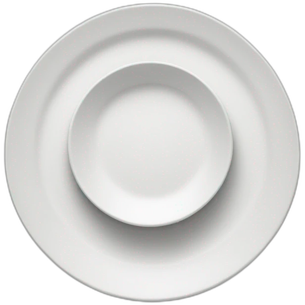 a empty plate with divided in 3 emoji