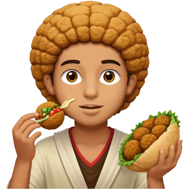 make me an egyptian boy with falafel emoji