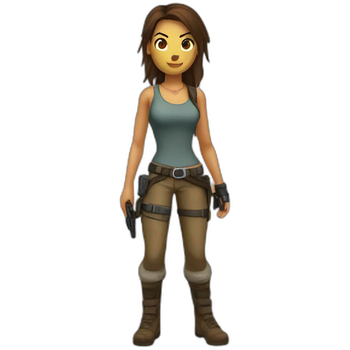 lara croft emoji