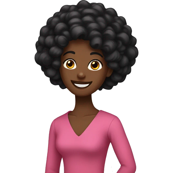 cuerpo completo cabello negro parado y barbijo, feliz emoji