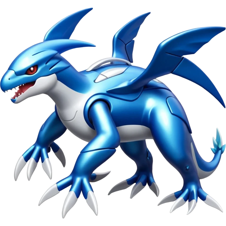 Shiny futuristic Cyber-Kyurem-Kyogre-Latios-Lugia-Fakémon-hybrid-creature (full body)  emoji