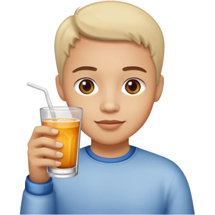 small glass in hand with drink emoji