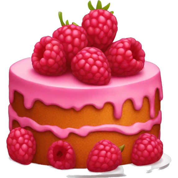 raspberry cake emoji