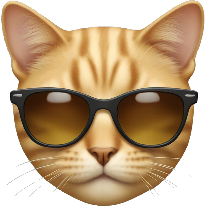 Cat with sunglasses emoji