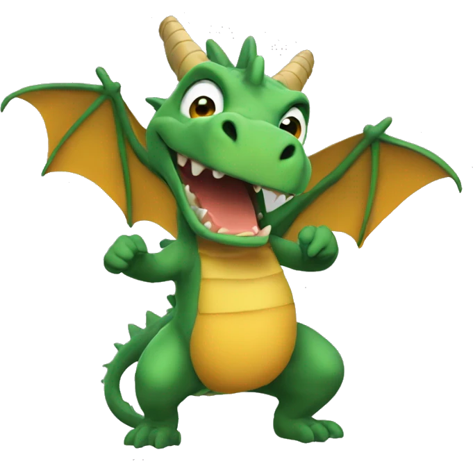 A dragon rapping emoji