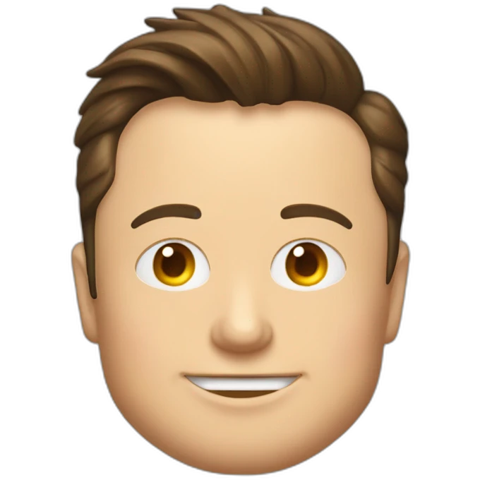 Elon Musk buvant une bière emoji