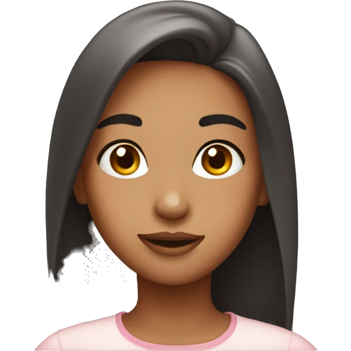 Blushing girl  emoji