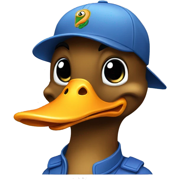 duck with cap emoji