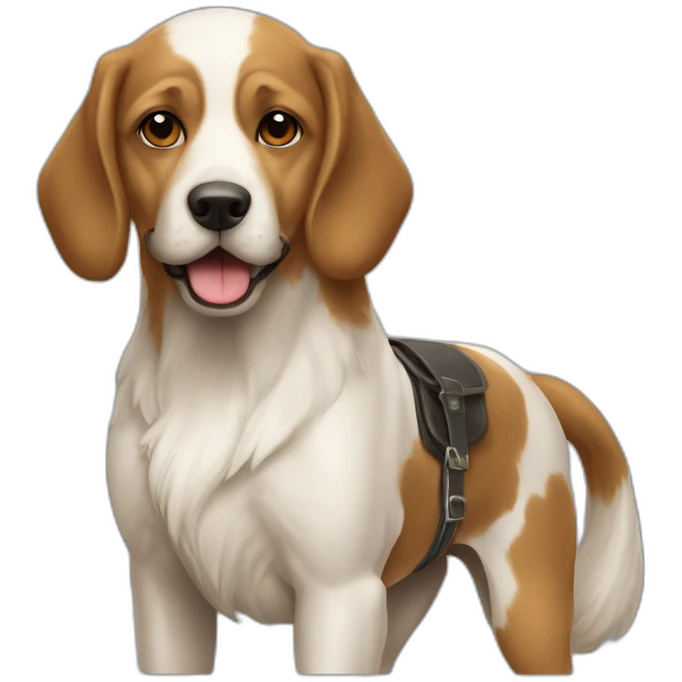 Chien sur Chevaux emoji