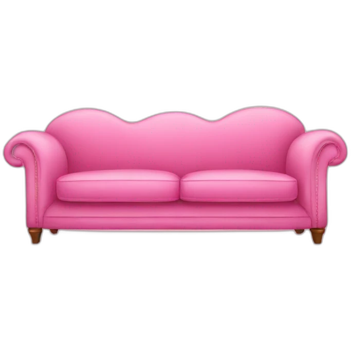Pink sofa emoji