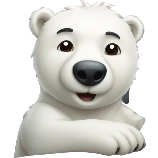 polar bear in a car emoji