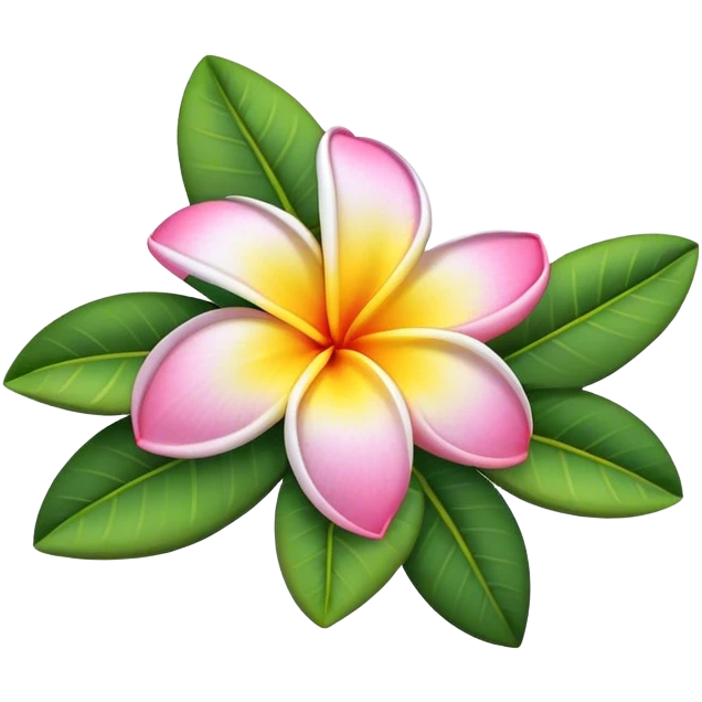 plumeria flower emoji