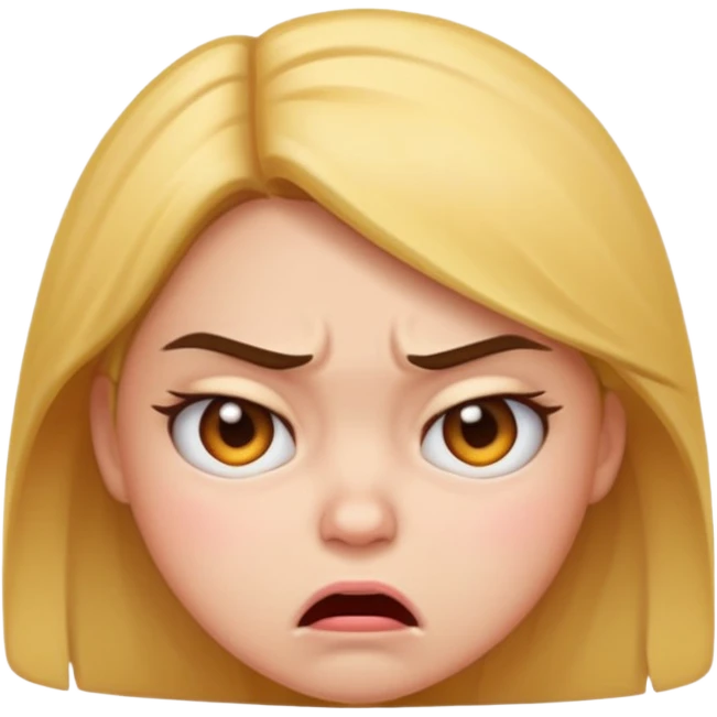 annoyed cute angry girl emoji emoji