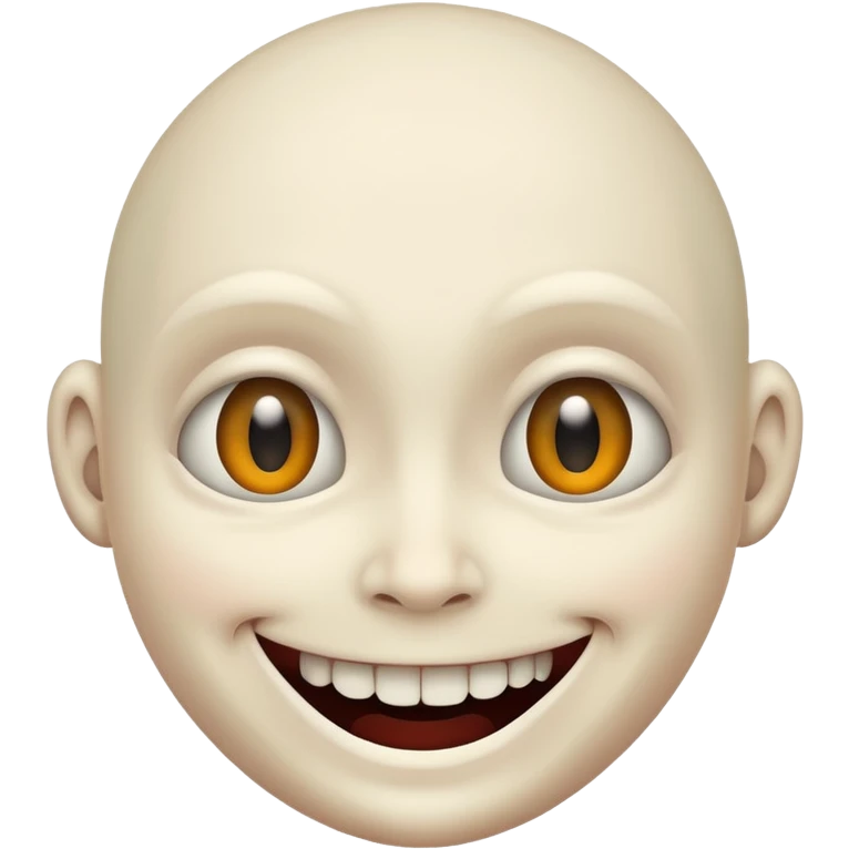 creepy smile  emoji