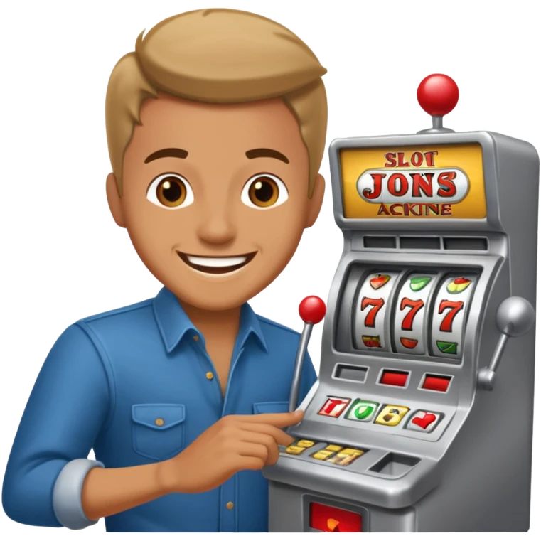 men doing slots emoji