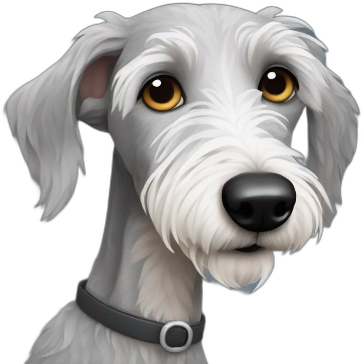 Scruffy Bedlington Whippet emoji