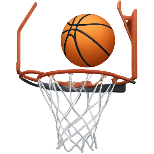 person shooting a basketball into a hoop emoji