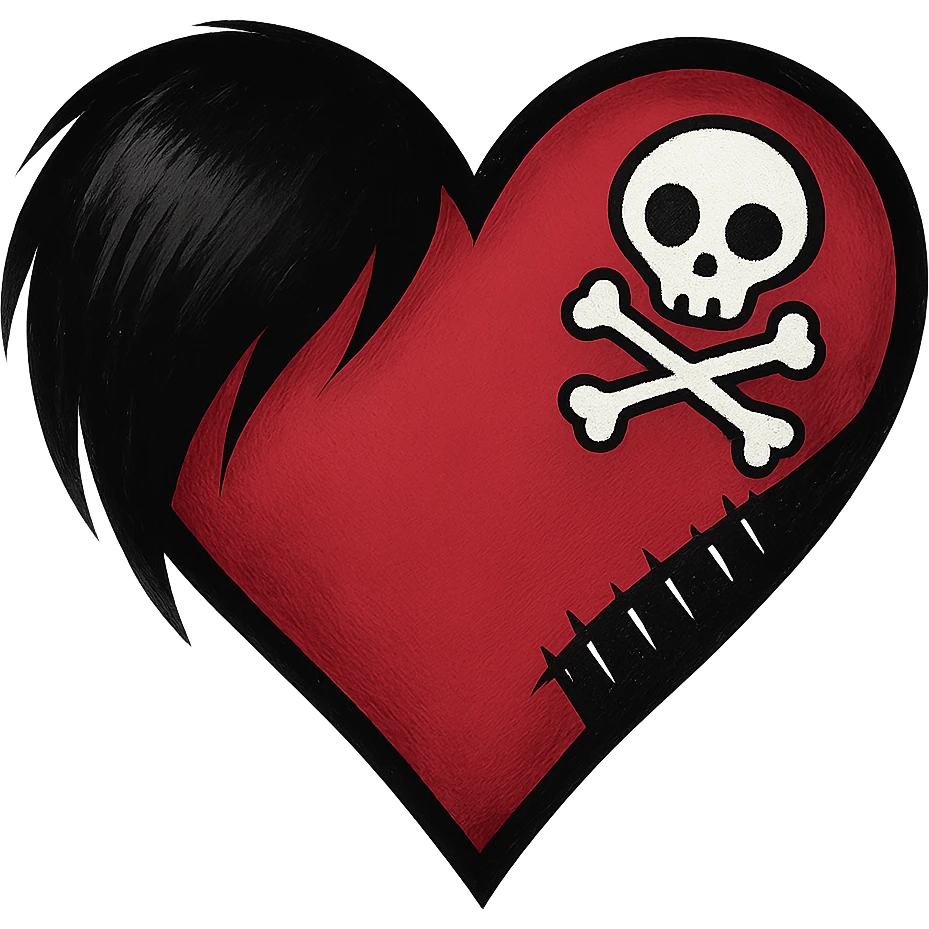 emo heart without background emoji