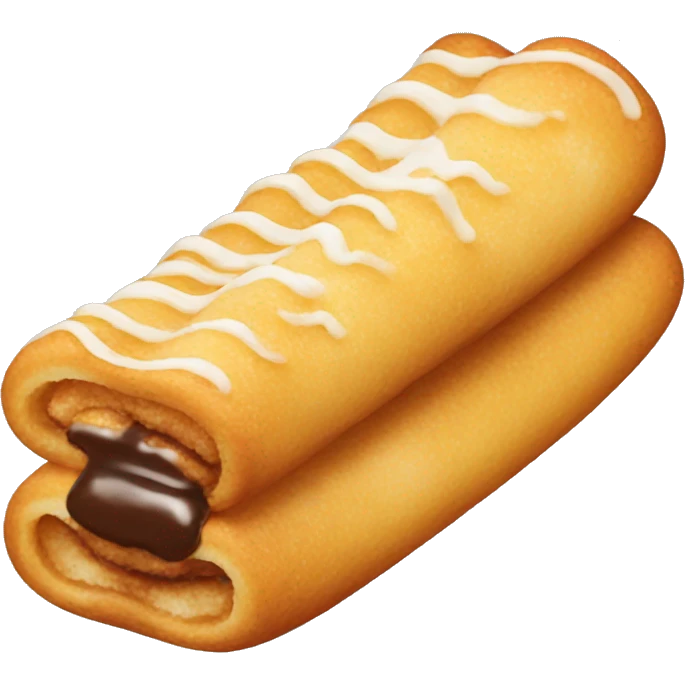 Horizontal filled cream churro emoji