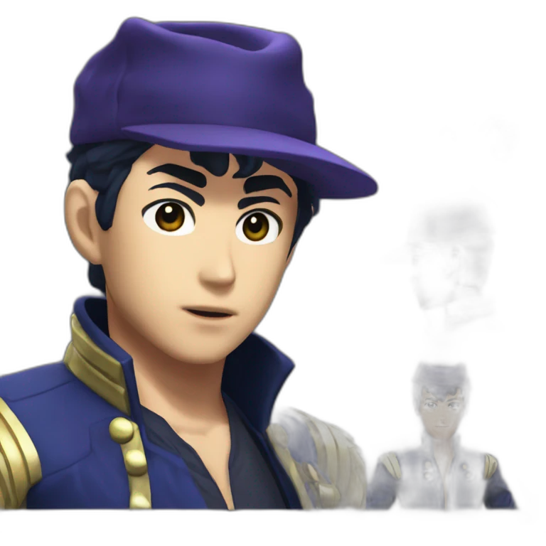 Josuke Higashikata realistic emoji