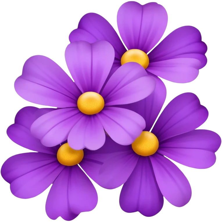Purple flowers emoji