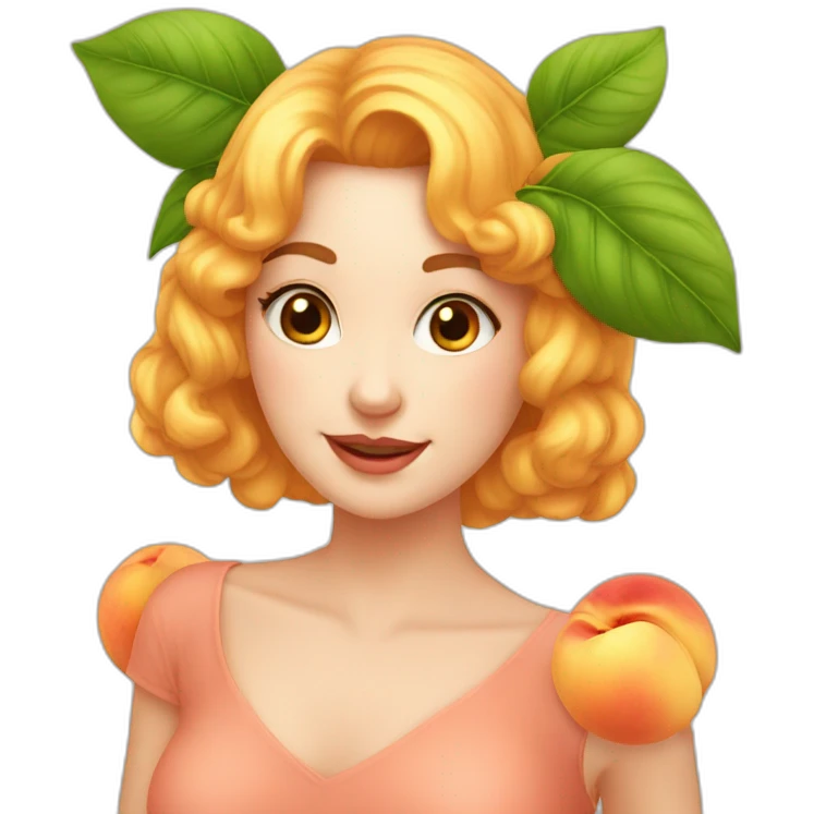 Lovely peaches emoji