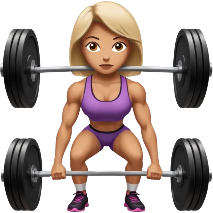 Deadlift woman emoji
