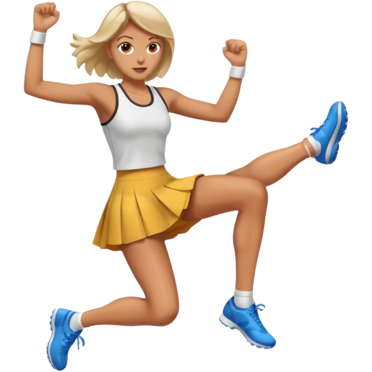 woman hit click high legs emoji