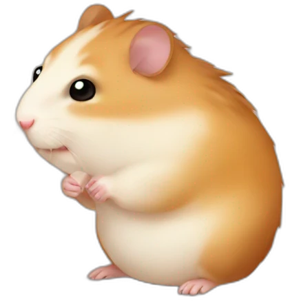 Hamster-kiss emoji