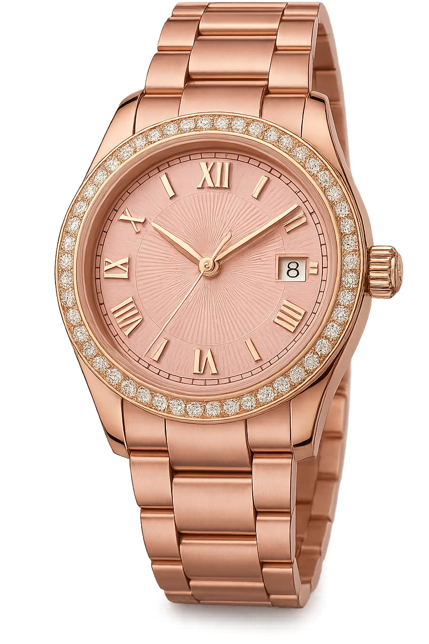 pink luxury watch emoji