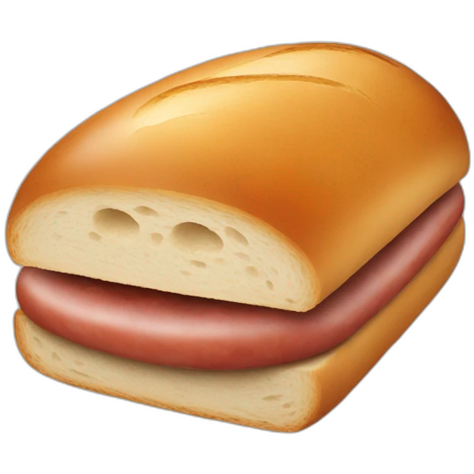 Bread with sausage  emoji