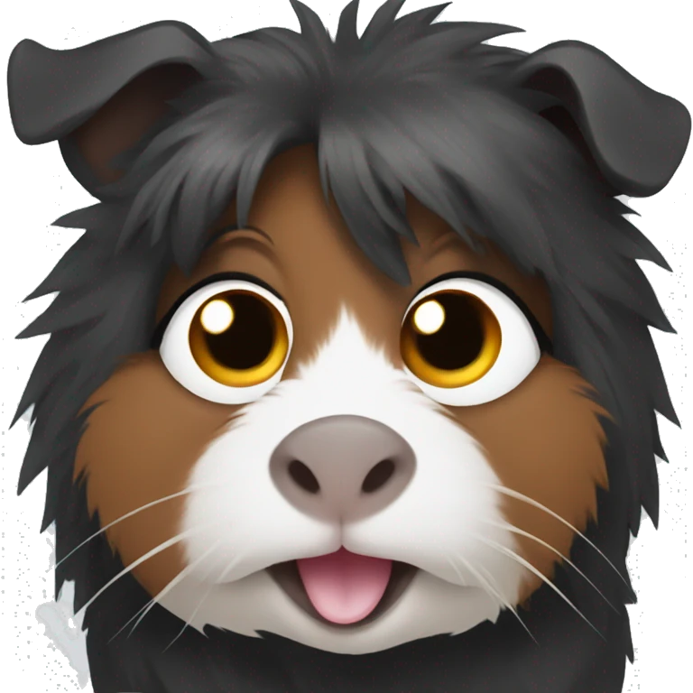 Black Guinea pig emoji