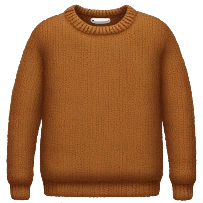 Fall sweater emoji