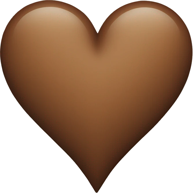 Brown heart emoji