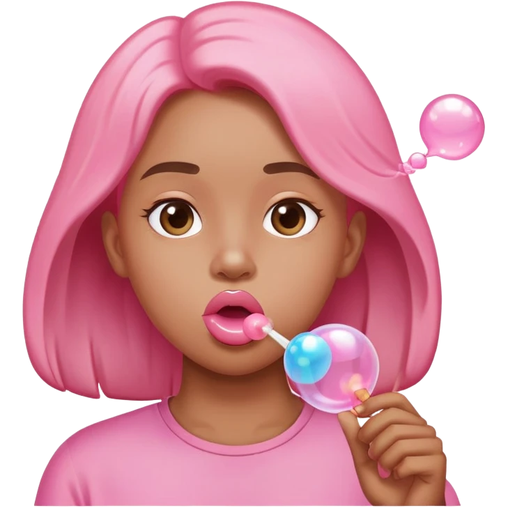 face blowing bubble gum emoji
