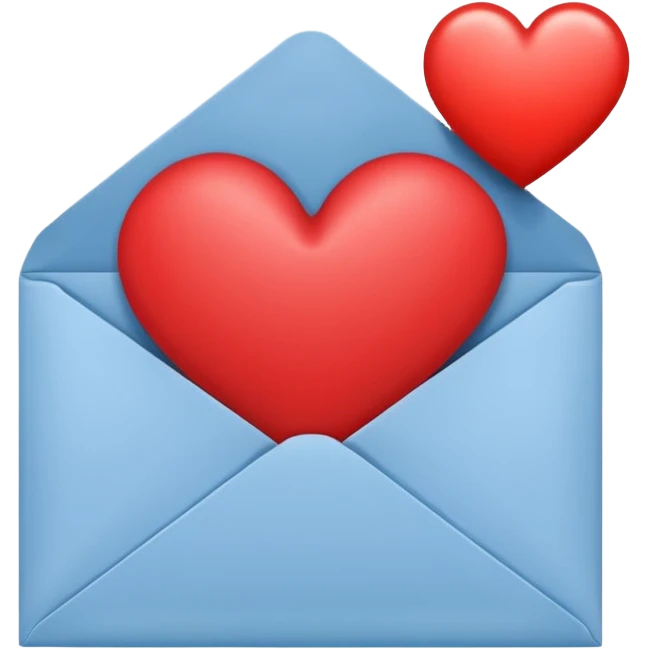 Envelope with heart emoji