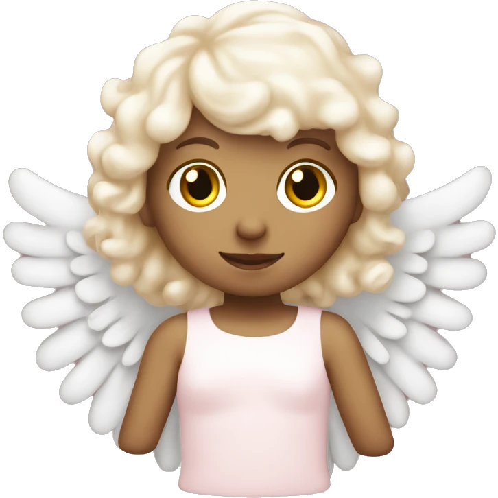 pale pink christmas angel emoji