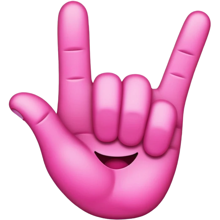 pink bad finger emoji emoji